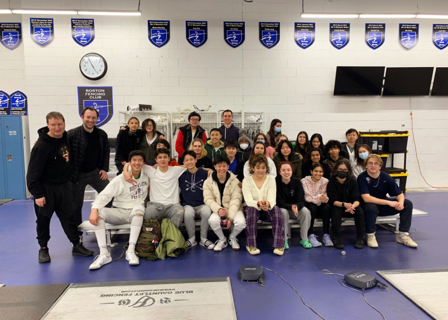 BLS Fencing celebrates its victory! (Source: Weijie Zheng)