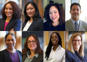 Featured are eight of the 24 members of the BPS Leadership Team. (Photo Credit: Boston Public Schools)