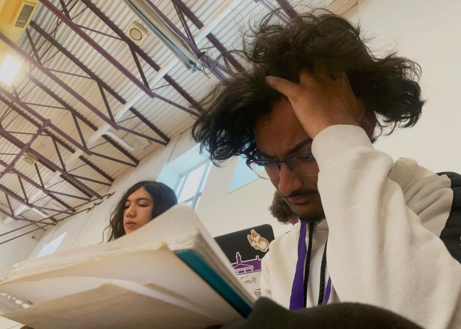 Student stu-DYING for finals.  (Source: Christian Le (III))