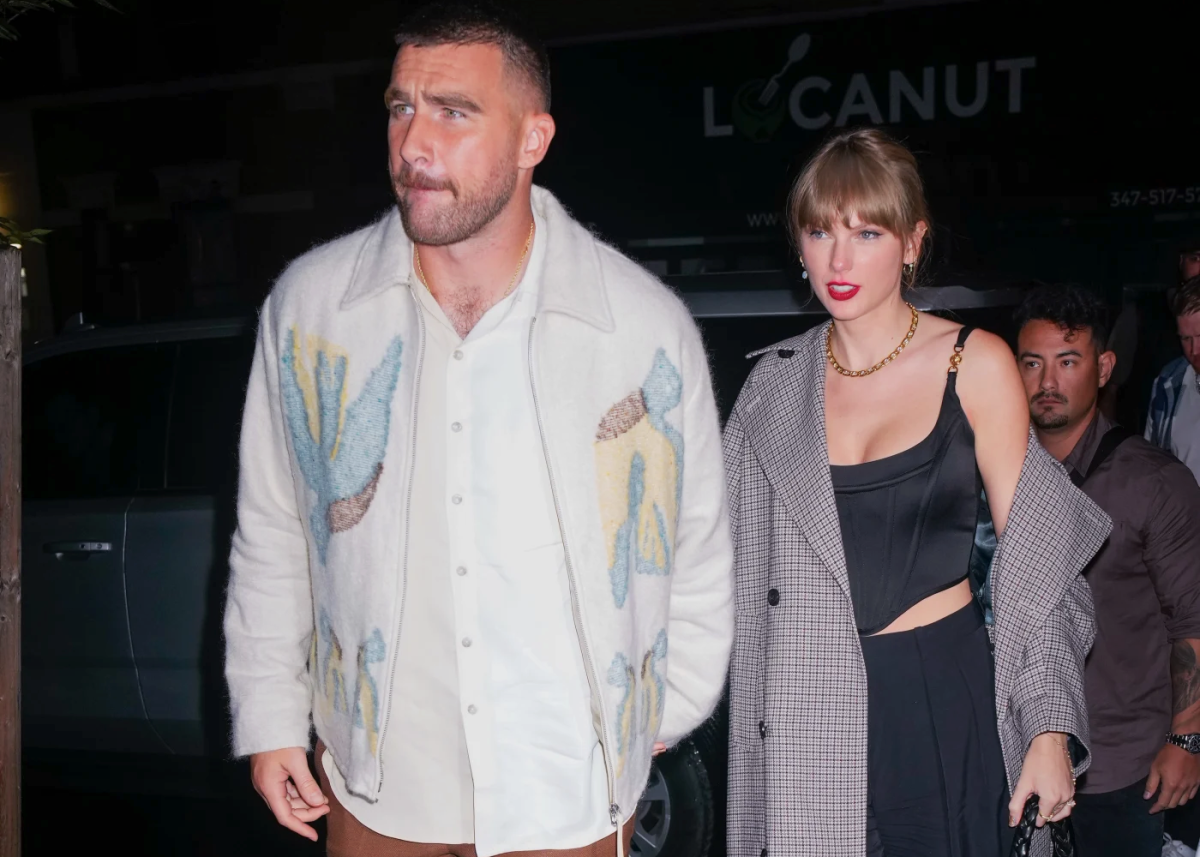 Travis Kelce and Taylor Swift appear together for a date.
(Source: Gotham/Getty Images)