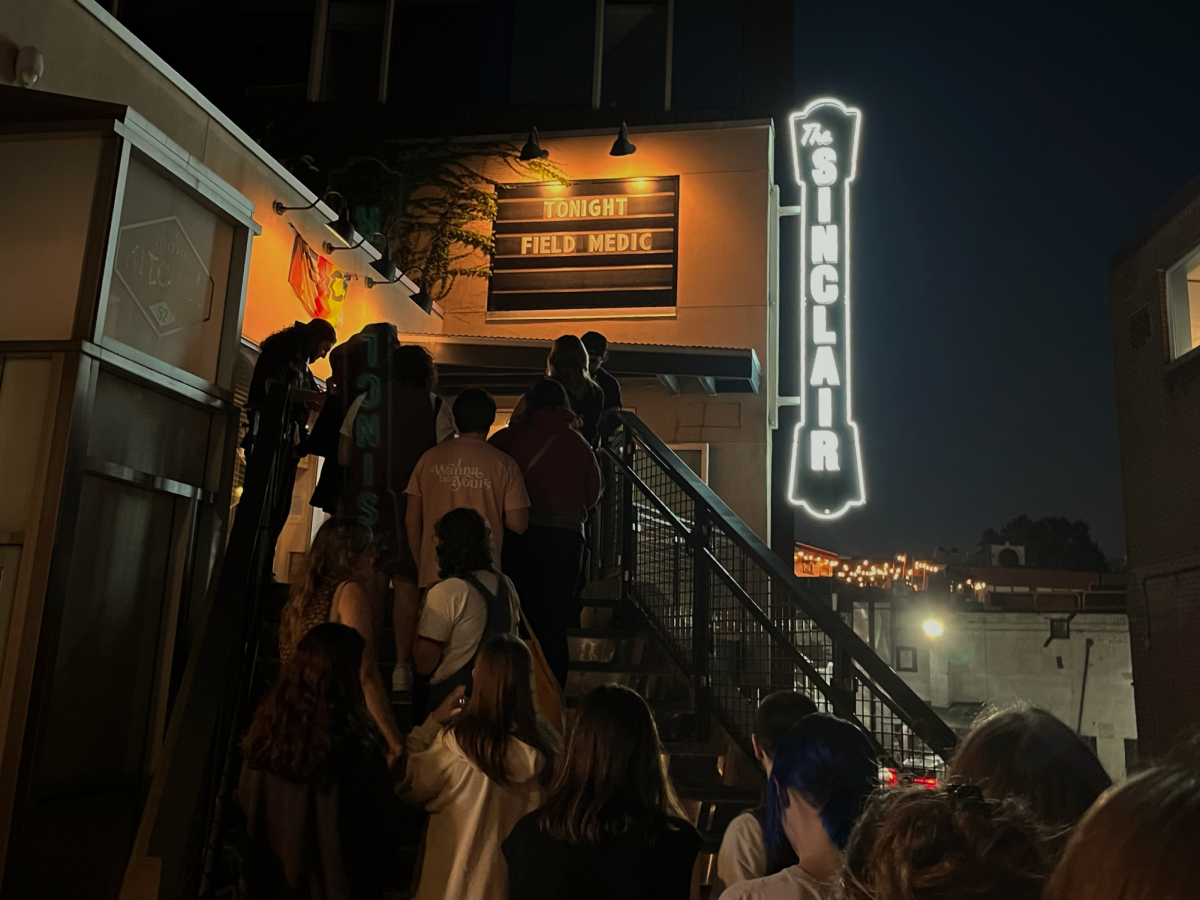 Fans excitedly rush into Cambridge’s Sinclair for Field Medic’s concert.
(Source: Olivia Huynh (II))