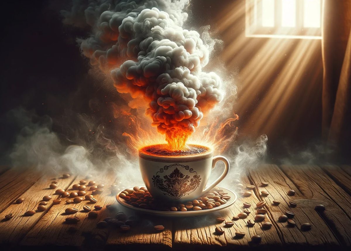 AI-generated coffee is too hot to handle. (Source: ChatGPT)