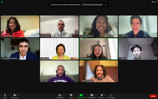Personnel Subcommittee meets virtually to plan for faculty interviews. (Source: Ailin Sha (II))
