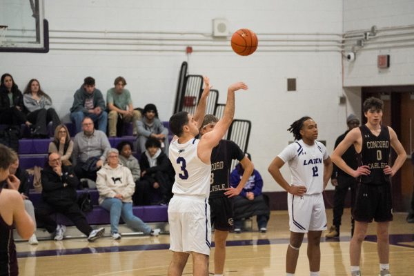 Max Mendoza (II) shoots a free throw at a home game against Concord-Carlisle. (Source: Alex Le (II))