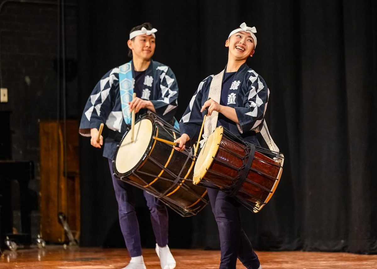 Kodo’s use of Japanese percussion instruments engages audiences. (Source: Robert Torres)