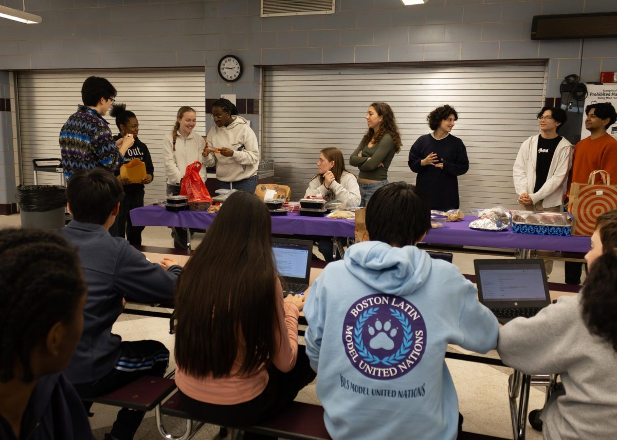 Students receive baked goods after getting a bingo! (Lauren Dong (III))