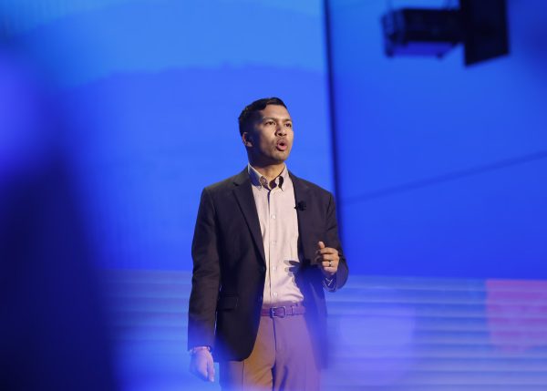 Founder D’Souza announces the Las Vegas 2026 Enhanced Games. (Source: Enhanced Games)