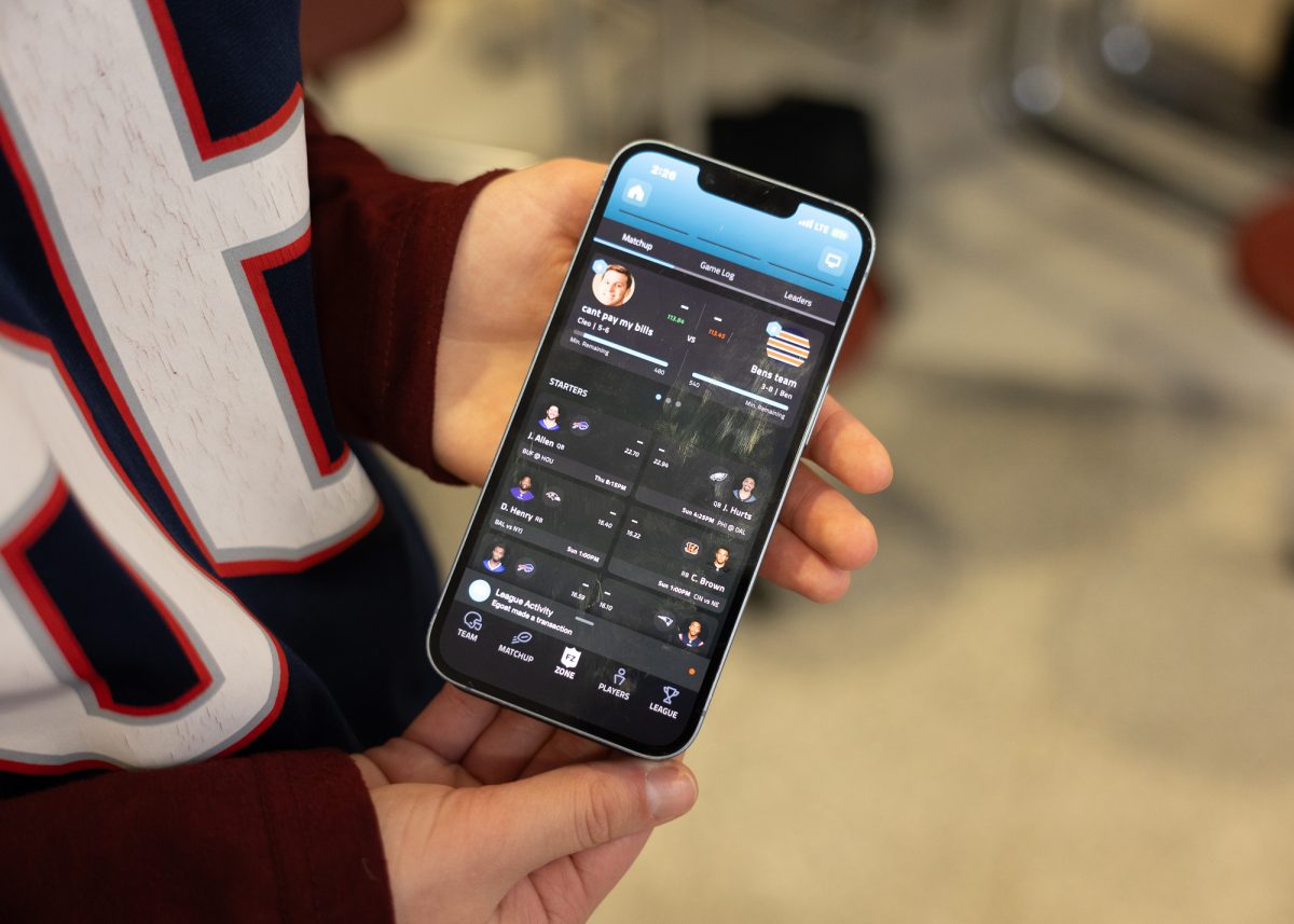 Cleo Barowsky (II) shows off her fantasy football selections. (Source: Sophia Knobel (II))