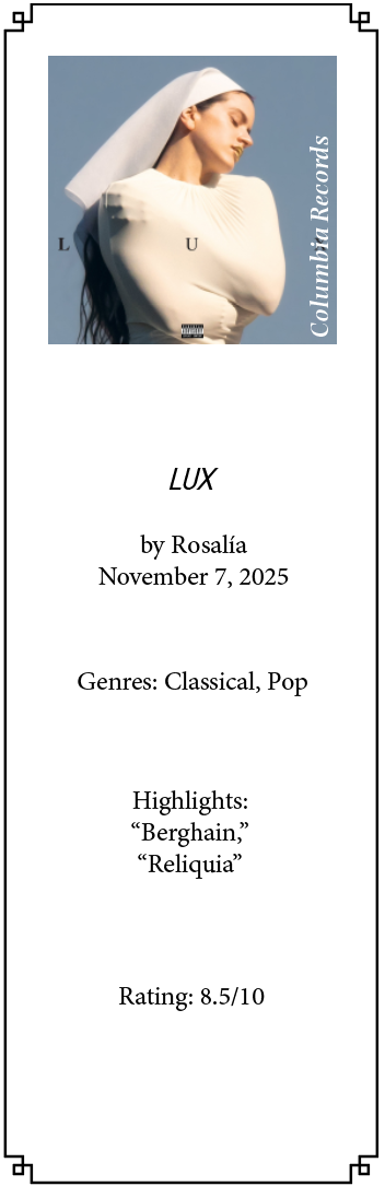 Lux by Rosalia: Album Review