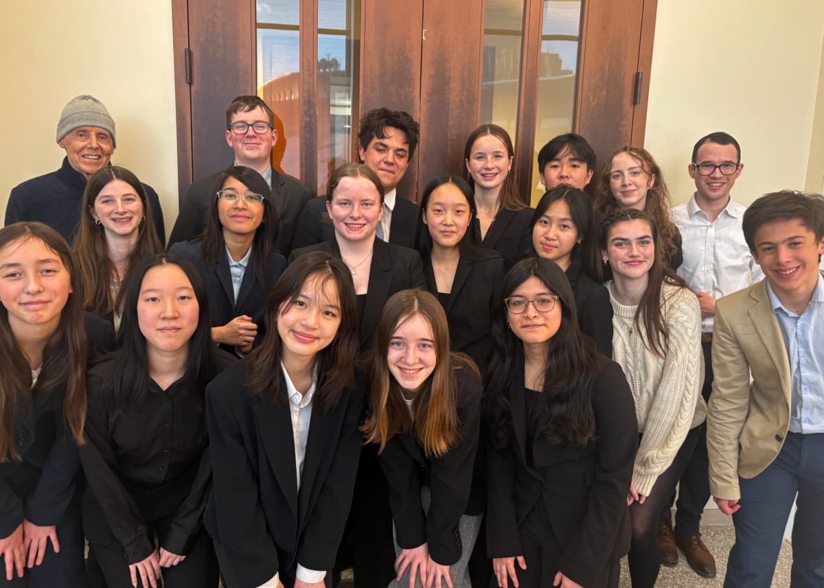 Boston Latin School Mock Trial team poses for a picture! (Source: Kate O’Riordan (I))