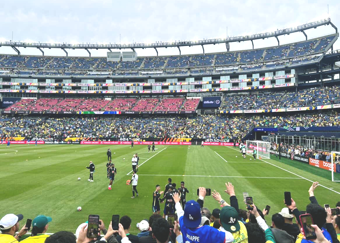 Brazil and France face off at Gillette Stadium. (Source: Noah Liu (I))