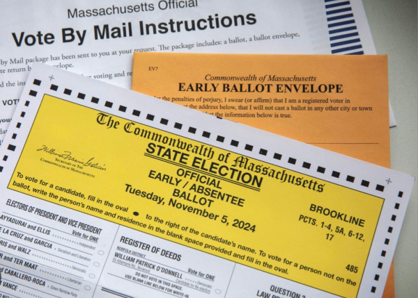 Massachusetts uses mail-in ballots for the 2024 presidential election. (Source: WBUR)