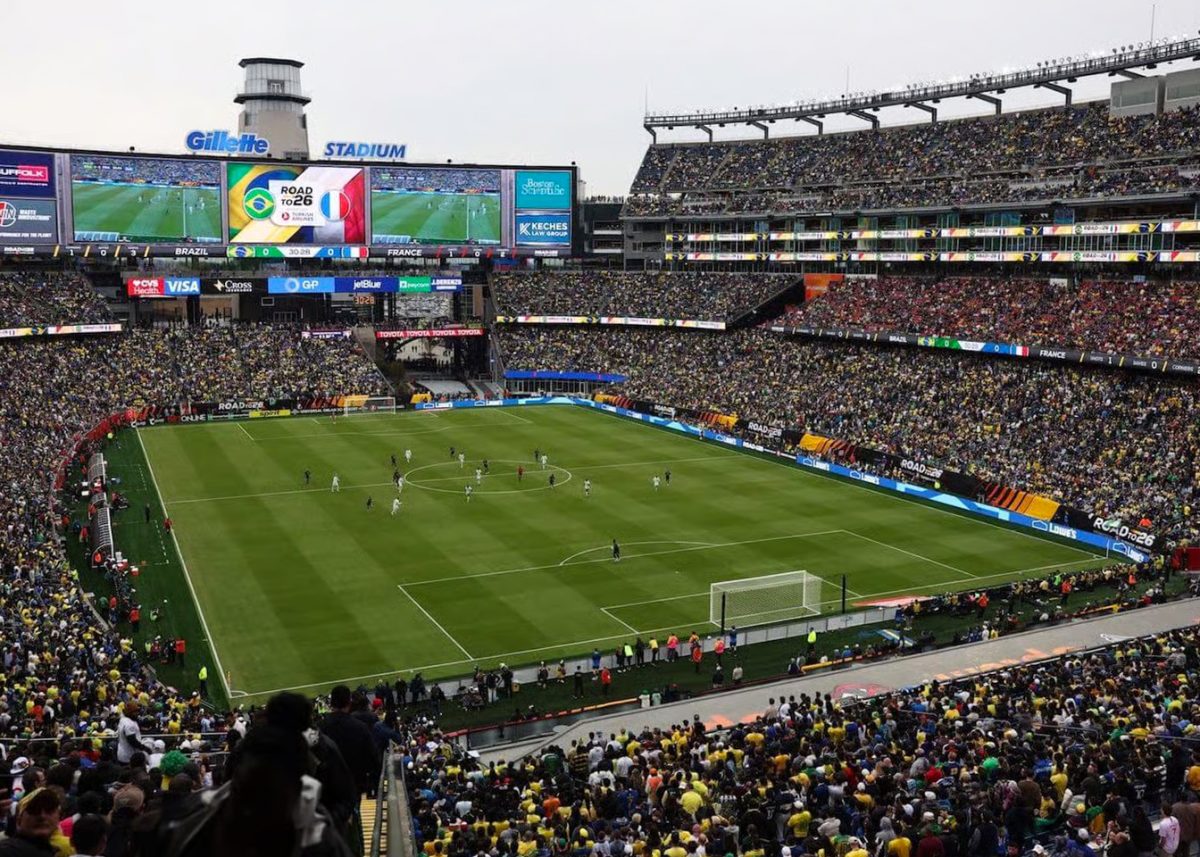 FIFA crowd fills Gillette Stadium to watch international-level soccer. (Source: Ed Mackey)