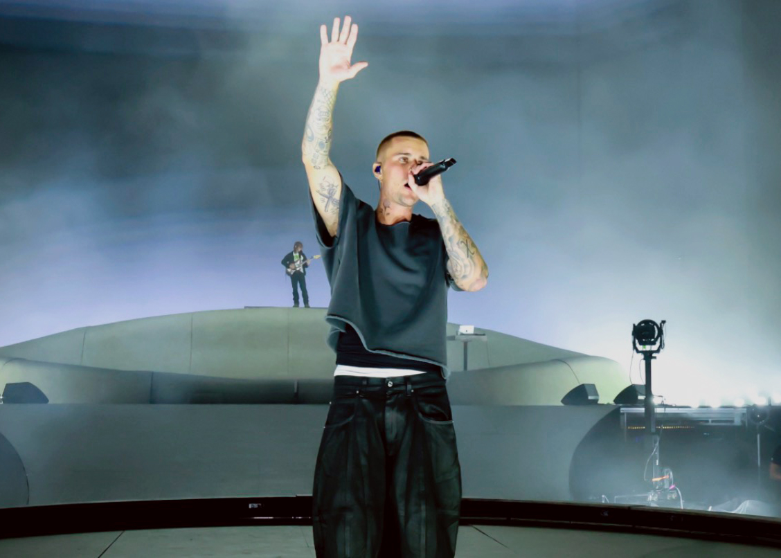 Justin Bieber performs as a headliner at Coachella. (Source: Kevin Mazur)